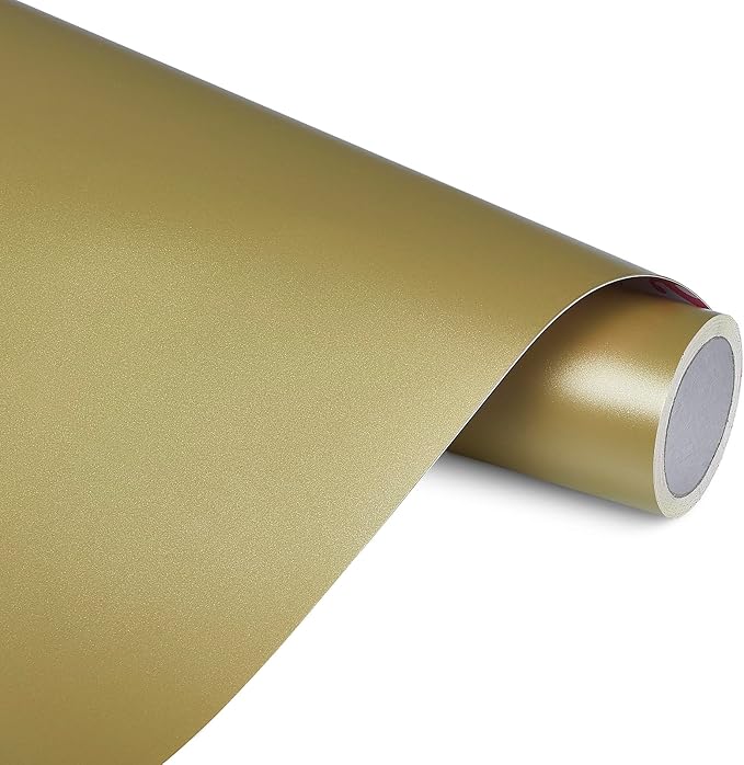 Ant Smart Adhesive Permanent Vinyl Compatible with Cricut Explore and Maker Series Without Cutting Mats, Create DIY Projects, Decals, Stickers & More (Gold, 13inchx10ft)