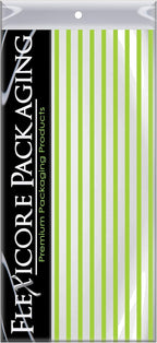 Flexicore Packaging Lime Green Pin Stripe Print Gift Wrap Tissue Paper Size: 15 Inch X 20 Inch | Count: 100 Sheets | Color: Lime Green Pin Stripe