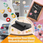 FINDMAG Magnetic Sheets, Flexible Magnets with Superior Adhesive Backing, Cut & Customize Magnet Sheet Set for Creating Magnetic Photo, Crafting, Organizing, and DIY Projects - 4 Pack (8" x 10")