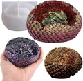 Dragon Egg Molds Dinosaur Resin Mold - Resin Casting Silicone Molds for Home Decor & Candle Making Wave Spiral Mold
