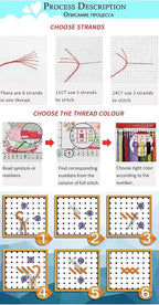 Magxvouy Cross Stitch Kits Stamped Full Range of Embroidery Kits,Cross Stitch Patterns Needlework Kits for Beginners 11CT Printed Kits&Dream Home 16x20 inch
