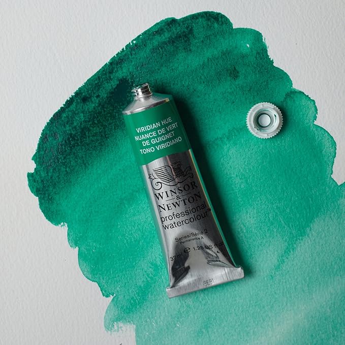 Winsor & Newton Professional Watercolour, Revival Collection, 37ml (1.25-oz) Tube, Viridian Hue