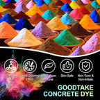 GOODTAKE Concrete Pigment, Brown Iron Oxide Pigment Powder, Concrete Cement Dye Color Pigment for Pastel Tile Paint Concrete Cement Mortar Grout (Brown, 12 oz)