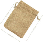 Palmhomee Pack Of 25 Burlap Gift Bags with Drawstring Linen Jewelry Pouches Wedding Hessian Jute Bags for Birthday Jewelry and Treat Pouches Party Wedding Favors Gift Art and DIY Craft (3.6x4.8 Inch, Ivory)