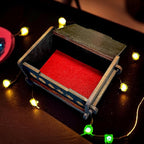 Dice Box - BLACK - 6x4x3 Also holds jewelry and great for desks and desk top items (Goblin - PERSONALIZED)