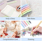 FIOVER Colored Pens, 12 Pack Colorful Gel Pens, Quick-Dry 0.7mm Medium Point for Journaling, Note Taking, Doodling, Aesthetic Office School Supplies, Gifts for Women Men(12PCS Multiple Colors)