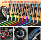 IVSUN Paint Pens Paint Markers, 20 Colors Oil-Based Waterproof Marker Pen Set, Never Fade Quick Dry and Permanent, Works on Rocks Painting, Wood, Fabric, Plastic, Canvas, Glass, Mugs