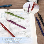 FIOVER Colored Pens, 12 Pack Colorful Gel Pens, Quick-Dry 0.7mm Medium Point for Journaling, Note Taking, Doodling, Aesthetic Office School Supplies, Gifts for Women Men
