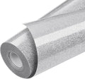 TORC Silver Glitter HTV Heat Transfer Vinyl Roll 12 inch x 20 ft Iron on Vinyl for T Shirts Crafts Bulk