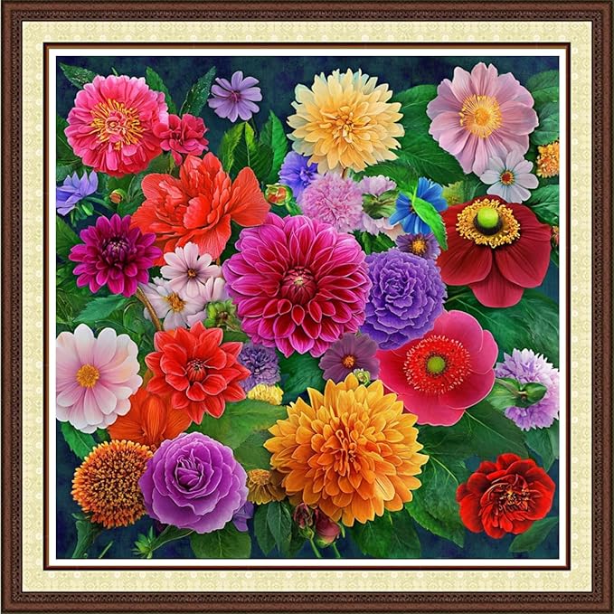 Findvoor Counted Cross Stitch Kits for Adults Full Range of Cross Stitching Embroidery Unprinted Pattern for Beginners, 11CT Needlepoint Kit Patterns Embroidery Kits-