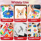 100 Sheets Watercolor Paper Bulk，9 x 12 Inch Cold Press 140 lb/300 GSM Water Color Paper for Kids Adults.Watercolor Drawing Paint Paper for Art Drawing Supplies