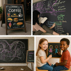 Colored Chalk 100PCS, 5 Colors, Low Dust Chalks Stick Bulk for Chalkboard Blackboard Non-Toxic