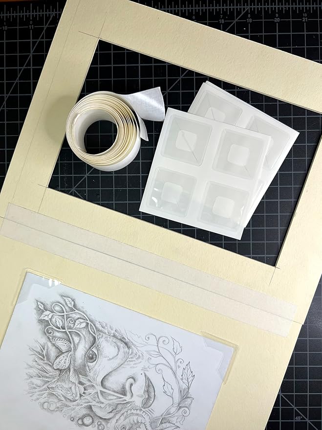 Lineco, Self-Adhesive Polypropylene Mounting Photo Corners, 1.25" Full View, Pressure Sensitive, Non-Yellowing Acrylic Adhesive (Pack of 48) 2 Packs