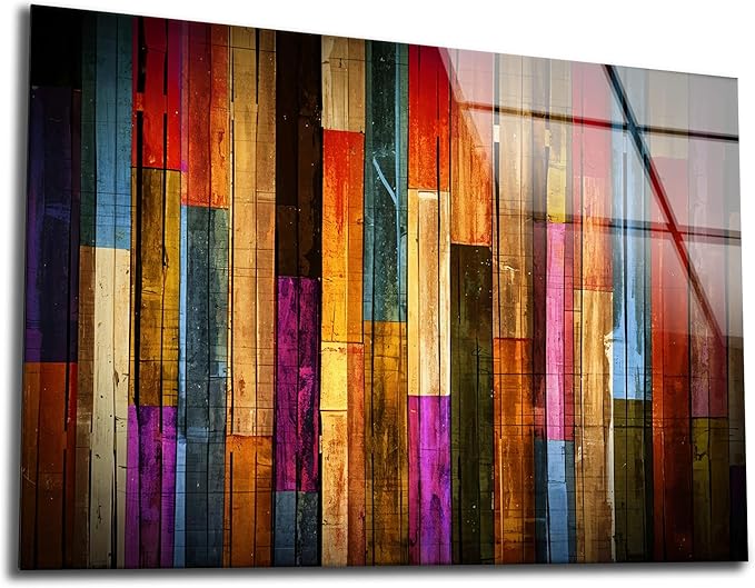 SpiritualHands Painted Wood Glass Printing Wall Art, Glass Wall Art, Home Decoration, Interior Design Ideas, Wall Hangings, Tempered Glass Wall Art