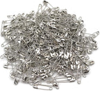 500PCS Safety Pins, 0.75Inch/19mm Small Safety pins, Rust Resistant Nickel Plated Steel Set for Crafting, Sewing, Rimming Fastening Clip Button for Garment Hang Tag (Silver)