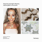Hemway Polyurethane & Epoxy Glitter 100g Metallic Crystal Flake Additive for Halloween, Jewellery Making, Tumblers and Resin - Ultrafine (1/128" 0.008" 0.2mm) - White Iridescent