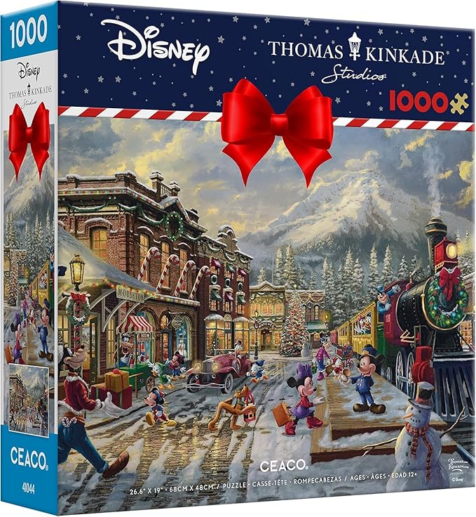 Ceaco - Thomas Kinkade - Disney - Holiday - Candy Cane Express - 1000 Piece Jigsaw Puzzle