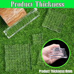 4Pcs Clear Acrylic Stamp Blocks Set, Acrylic Stamping Blocks Tools Clear Stamps with Grid Lines for Photography Props Scrapbooking Crafts Card Making