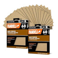 Fandeli Multi-Purpose Sandpaper - 60 Grit, 50 Sheets of 9'' x 11'' - Ideal for Metal, Wood & Wall Sanding - Compatible with Orbital Sanders