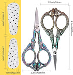Small Embroidery Scissors with Cover -Cute and Comfortable handles with Sturdy and Sharp Tips for Precise Cutting, Perfect Size for Keeping in Your Sewing and Craft Supplies Kit