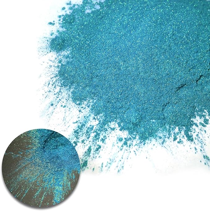 Ceya Highly Chameleon Mica Powder, 1.8oz/ 50g Mountain God Chrome Powder, Cosmetic Grade Pearlescent Effect Color Shift Pigment for Epoxy Resin, Makeup, Nail Polish, Soap Dye, Candle Making, Slime