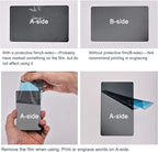uxcell Blank Metal Card 80x50x1mm Anodized Aluminum Plate for DIY Laser Printing Engraving Black 5 Pcs