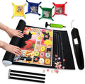Black 1500 Pieces Jigsaw Puzzle Mat Roll Up | Unique Design, Portable Puzzle Board for Adults & Kids, Stow and Go Puzzle Saver | Puzzle Keeper Storage Saver 2000 1000 500 Piece Puzzles