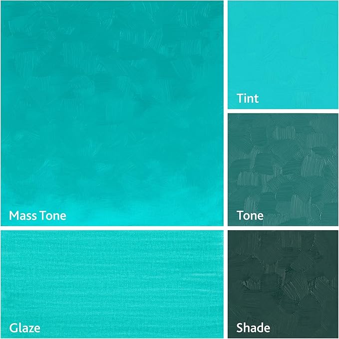 Tusc & Pine Artist Oil Paint - Cobalt Teal, 40 ml, Non-Yellowing, Rich & Creamy Consistency, Maximum Pigment Load, Small Batch Milled Oil Paints Made in the USA for Professional Artists
