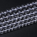 AAAAA Natural Clear White Crystal Quartz Beads Round Loose Spacer Beads for Jewelry Making DIY Bracelets Crystal Energy Healing Power Stone 32pcs 12mm 15 Inch