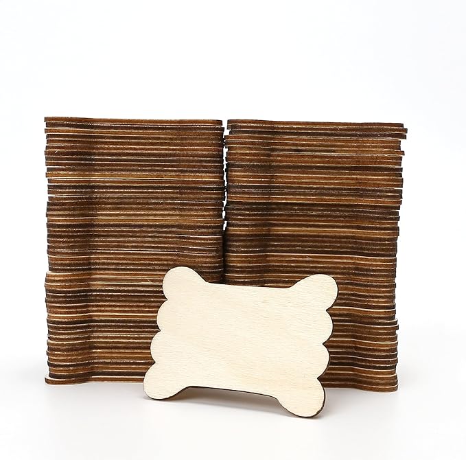 100 Pieces DIY Embroidery Thread Floss Bobbin Organizer Wooden Ribbon Twine Reel for Cross Stitch Cotton Craft Sewing Storage Holder Card