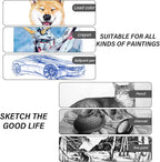 Cabreche Cute Sketchbook Top Spiral Bound Sketch Pad, 9 x 12 inch,100GSM Thick Paper,50 Sheets 100 Pages,Art Sketch Book Artistic Aesthetic Writing Drawing Paper for Girls Women Artists Beginners-Dog