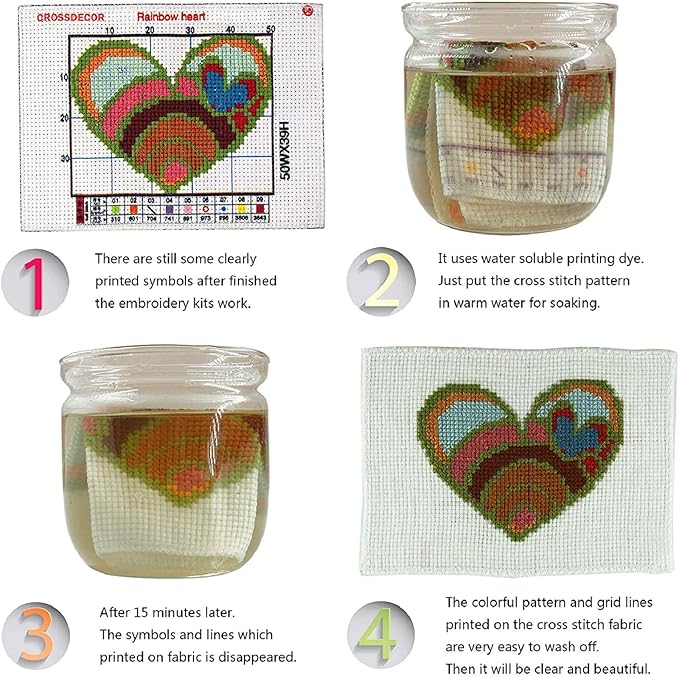 Dimensean Stamped Cross Stitch Kits Full Range of Embroidery Patterns Starter Kits for Beginners Adult or Kids DIY Cross Stitches Needlepoint Kits 11CT- Seaside Steed 18x18 inch