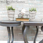 Dixie Belle Paint Company Chalk Finish Furniture Paint - Mason Dixon Gray (8oz) - Matte Charcoal Gray Chic Chalk Mineral DIY Furniture Paint