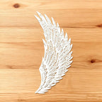 TIAMECH A4 Reusable Wing Stencil for Painting - Eagle Angel Wing Layering Template, DIY Wall Art, Wood Furniture, Scrapbook & Crafts (8.3x11.7inch)