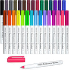 Shuttle Art Permanent Marker, 30 Colors Ultra Fine Point, Assorted Colors, Works on Plastic,Wood,Stone,Metal and Glass for Kids Adult Coloring Doodling Marking