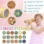 Chivao 30 Pcs Classic Kaleidoscopes Kids Vintage Toys, Return Gifts for Kids Birthday Mini Kaleidoscope Kit for School Classroom Prizes, Stock Stuffers Bag Fillers, Random Colors(Elegant Style)