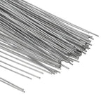 PATIKIL 18 Gauge 16" Floral Stem Wire, 100 Pcs Paper Wrapped Iron Artificial Flower Stem Accessories for DIY Bouquet Stem and Craft Decoration, Silver