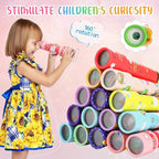 Chivao 20 Pcs Classic Kaleidoscopes Educational Toys for Party Favors Fun Kaleidoscope Toy for Stock Stuffers Bag Fillers Birthday Party School Classroom Prizes, Random Colors (Cute Style)