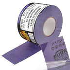 Dura-Gold Premium 180 Grit PSA Purple Film Ceramic Longboard Sandpaper, 2-3/4" Wide Continuous 20 Yard Roll - Self Adhesive Stickyback for Auto & Wood Air File Long Board Sanders, Hand Sanding Blocks