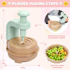 Fabric Flower Bouquets Toys, DIY Craft Kits Toys for Kids - Flowers Market Toy, Build Your Flower Bouquet, Arts & Crafts for 4 5 6 7 8 Year Toddler Girl, Educational Activity Preschool B-Day Gifts
