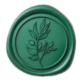 PONATIA 50 Pcs Emerald Green Wax Seal Stickers - Self- Adhesive Wedding Seal Stickers, Perfect for Invitation Cards, Envelopes Christmas Cards, Gift Wrapping, Party Menu Decor