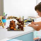 Capybara Building Blocks Set -1880PCS Cute Animals & Flowers Building Bricks Kit Kawaii Capybara Gifts Toy for Kids Age 6+, Capybara Stuff Pen Holder&Desk Organizer, Arts & Crafts for Boys Girls Adult