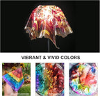 Alcohol Ink Set Epoxy Resin Dye- LET'S RESIN Vibrant Colors Alcohol Ink for Epoxy Resin, Concentrated Alcohol Based Resin Ink for Tumblers,Epoxy Resin Molds,Alcohol Inks Art (Each 0.35oz x 18 Bottle)