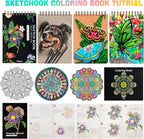 PRINA 81 Drawing Set Sketching Kit, Pro Sketch Pencils Art Supplies with Rainbow, Colored, Graphite, Watercolor, Metallic, Charcoal Pencil, Sketchbook, Coloring Book, Gift Case for Artists Adults Kids
