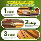 Nordicare 100% Pure & Natural Linseed Oil - Food-Safe for Wood Furniture - Enhances Original Wood Structure - Made in Denmark 84.5oz
