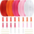 DOITEM Zipper Tape 3 mm Nylon Endless Zipper Set with Slider - 5 Colors