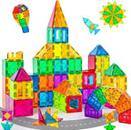 cossy 60 Pcs Magnet Tiles Magnetic 3D Building Blocks Set Educational Construction Toys for 3+ Year Kids with Stronger Magnets, Rivets-Fastened, Educational,Recreational, Conventional
