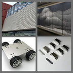 6061 T651 Aluminum Sheet Metal 12" x 16" x 1/16" (0.06") Rectangle Metal Plate Covered with Protective Film, 1.5mm Flat Aluminum Plate for Crafting and Industry