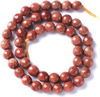 36pcs 10mm Natural Gold Sandstone Beads Faceted Stone Energy Healing Beads for Jewelry MakingDIY Bracelet Necklace Accessories 15" (10mm, Faceted Gold Sandstone)
