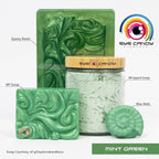 Eye Candy Pigments Premium Green Mica Powder - Mint Green (50gr) - for Epoxy, Resin, Soap, Paint, Woodworking, Acrylic Pouring, Bath Bombs, Fishing Lures - DIY Arts and Crafts Additive